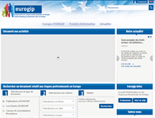 Tablet Screenshot of eurogip.fr